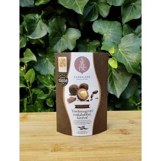 Sweetic Törökmogyoró Tonkababbal, Kávéval (Tejcs.)50g